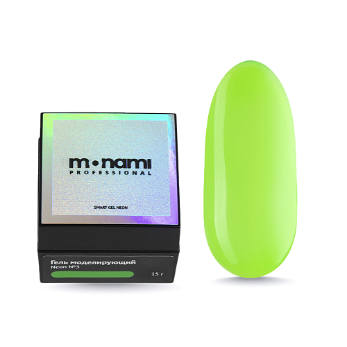 Monami, Гель Smart Neon №3 Зеленый Лайм, 15 г