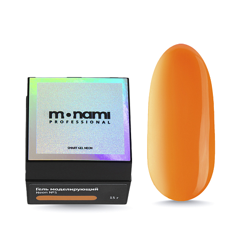 Monami, Гель Smart Neon №5 Оранжевый, 15 г